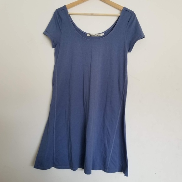 Michael Stars Blue Short Sleeve Dress Size Small - Picture 3 of 8